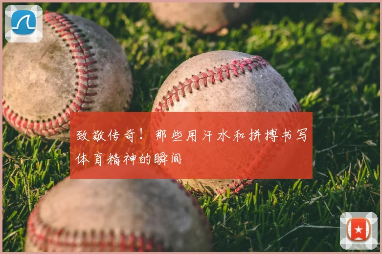 致敬传奇!那些用汗水和拼搏书写体育精神的瞬间